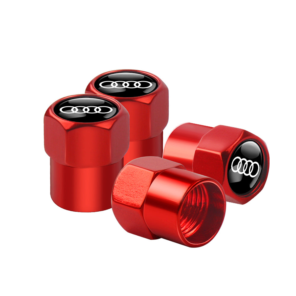 Audi Dust Caps Set of 4 caps 6 Colors