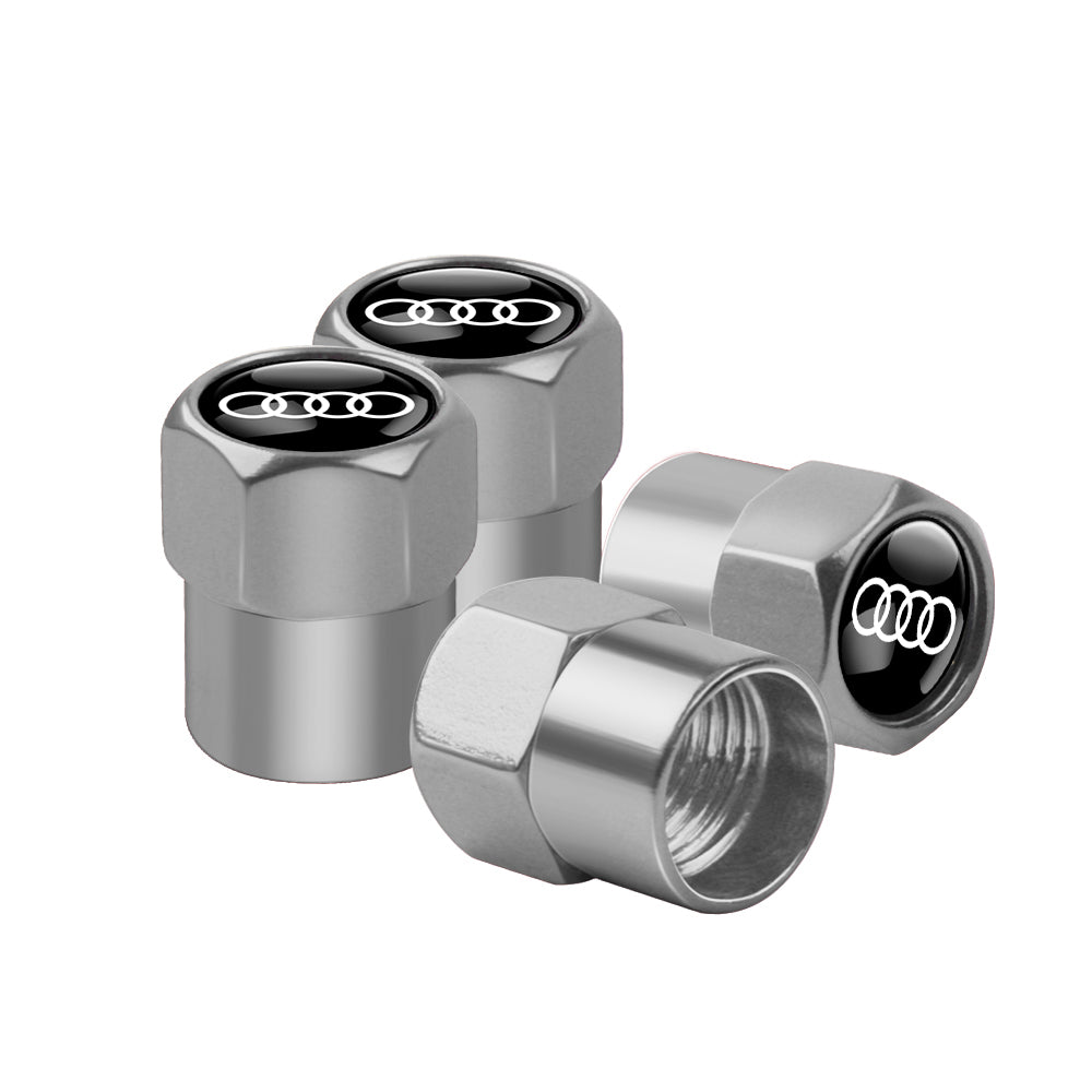 Audi Dust Caps Set of 4 caps 6 Colors