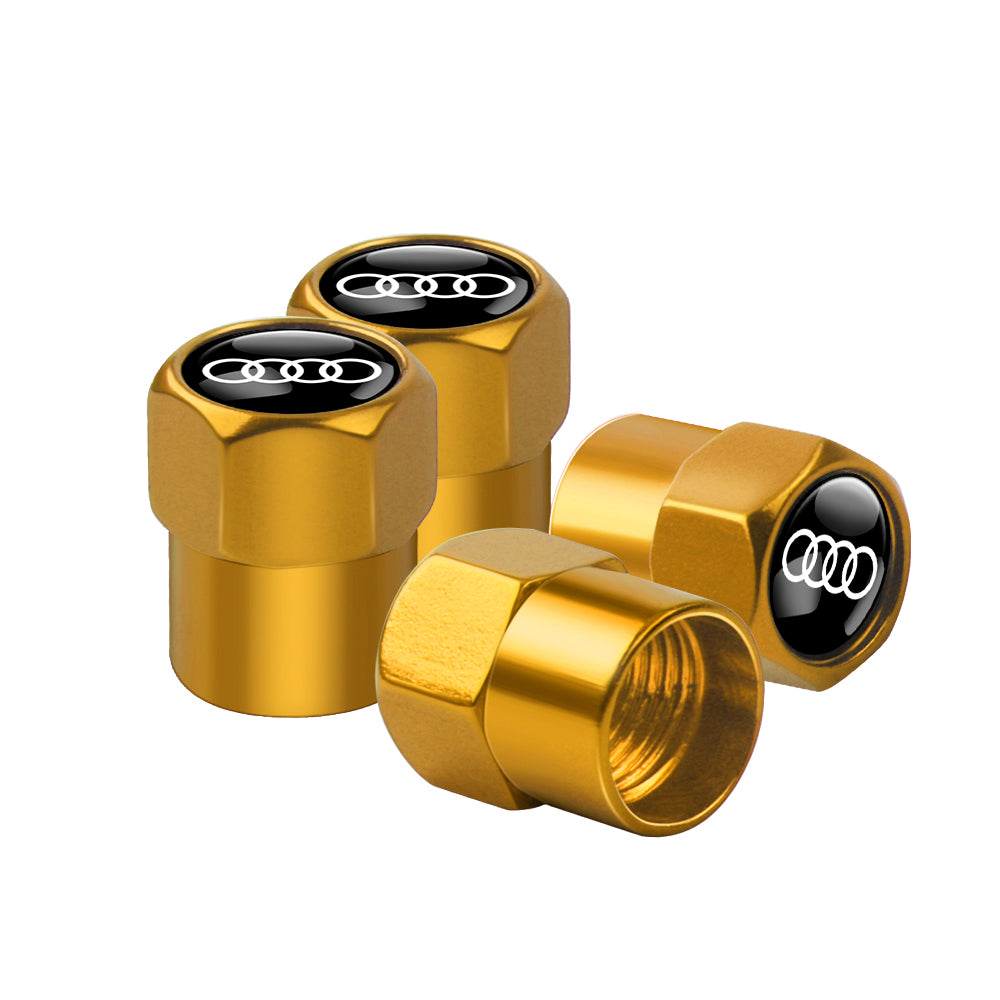 Audi Dust Caps Set of 4 caps 6 Colors