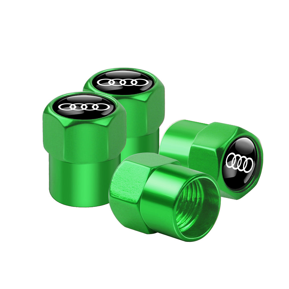 Audi Dust Caps Set of 4 caps 6 Colors