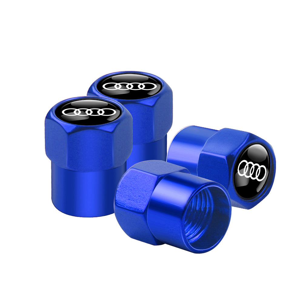 Audi Dust Caps Set of 4 caps 6 Colors