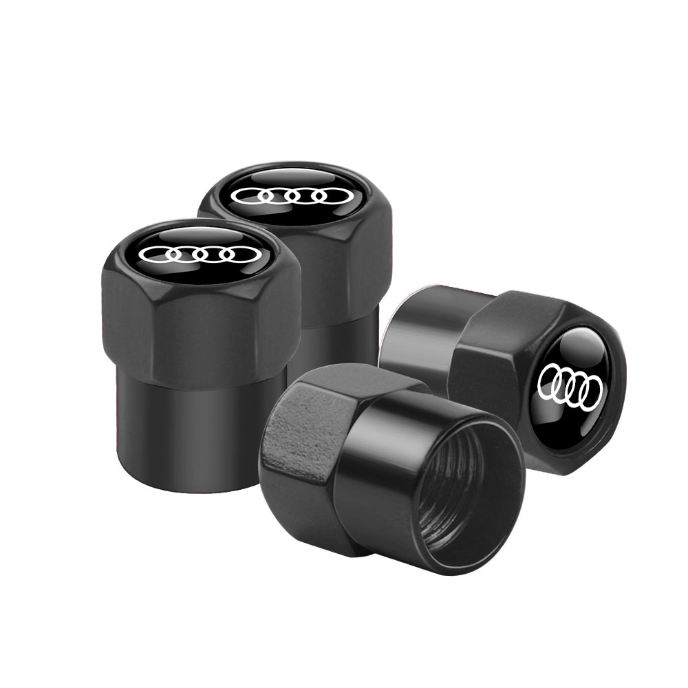 Audi Dust Caps Set of 4 caps 6 Colors
