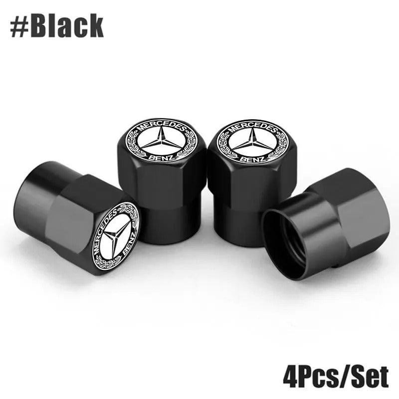 Mercedes Benz dust caps black
