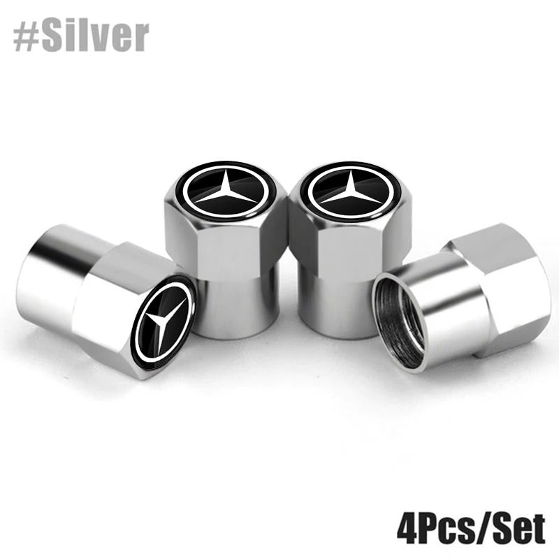 Mercedes dust caps silver