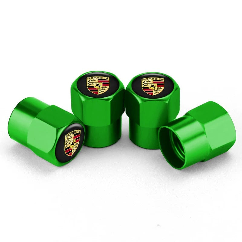 Porsche Dust Caps green